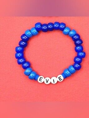 'Evie' Disney Descendants Inspired Handmade Beaded Kandi Clay Bracelet